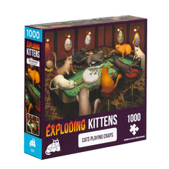 Puzle Exploding Kittens 1000 piezas: Cats Playing Craps