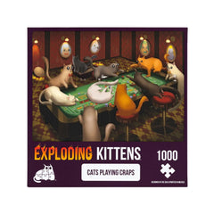 Puzle Exploding Kittens 1000 piezas: Cats Playing Craps