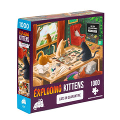 Puzle Exploding Kittens 1000 piezas: Cats in Quarantine