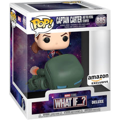 MEGA OFERTA Funko GRANDE #885: ¿What if...? Capitana Carter sobre Hydrostomper