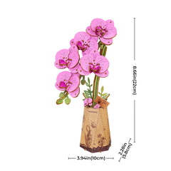 Orquídea Morada armable - DIY