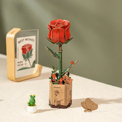 Rosa roja armable - DIY