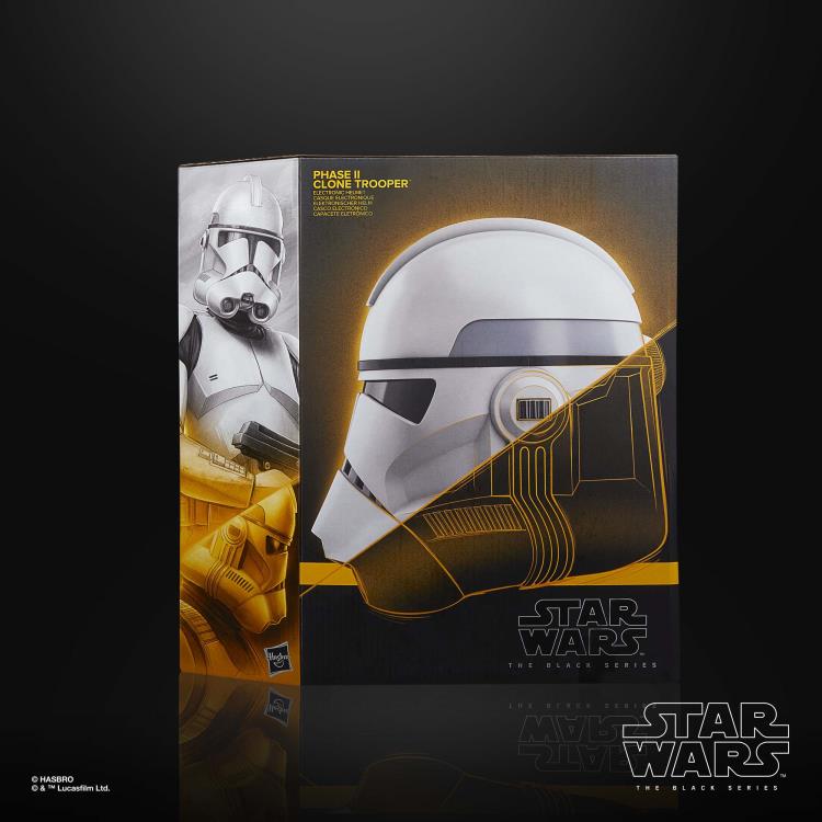 Casco Electrónico Phase II Clone Trooper  - The Black Series