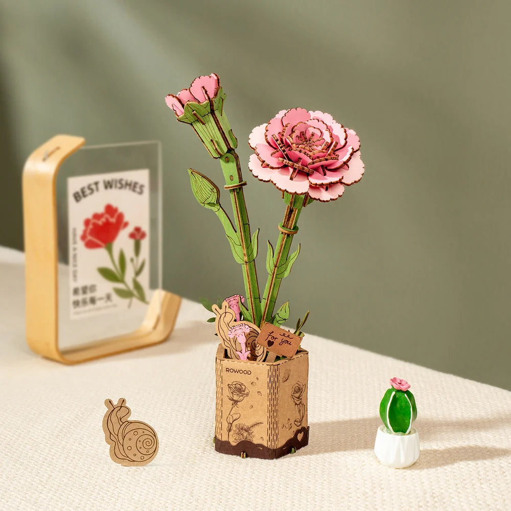 Ramo de Flores de Madera - Armable DIY