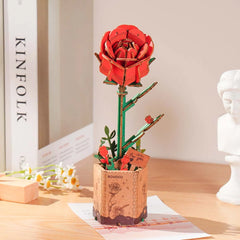 Rosa roja armable - DIY