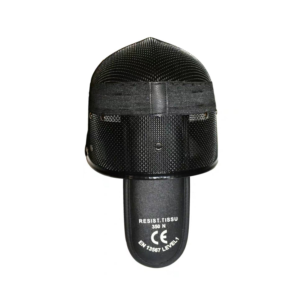 Careta de Esgrima para Combate con Sables de Luz – Resistencia 350N (Color Negro)
