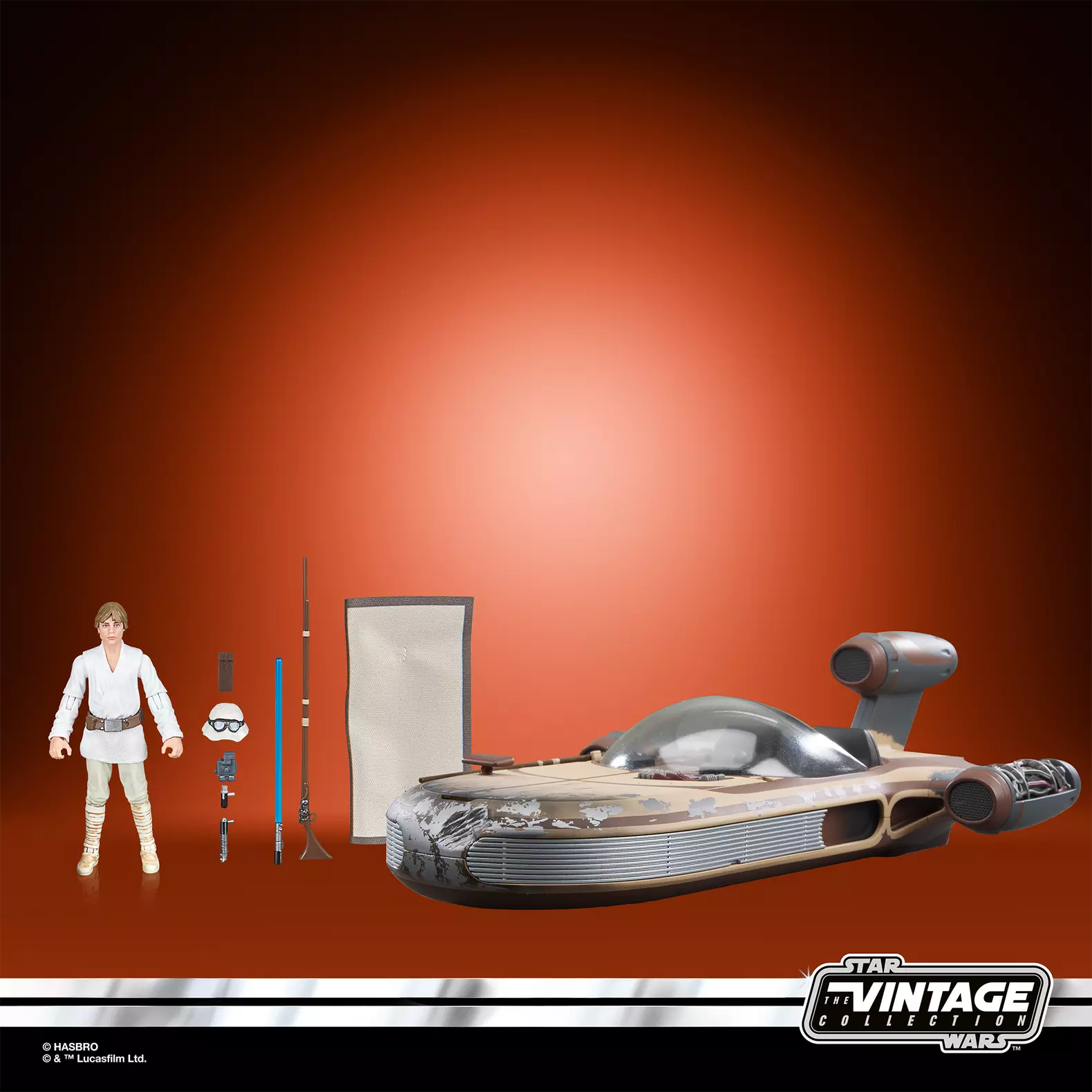 Star Wars: The Vintage Collection X-34 Landspeeder with Luke Skywalker (Tatooine) Action Figure