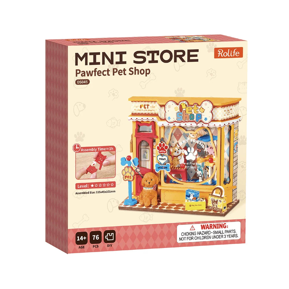 Tienda de mascotas - Armable de madera