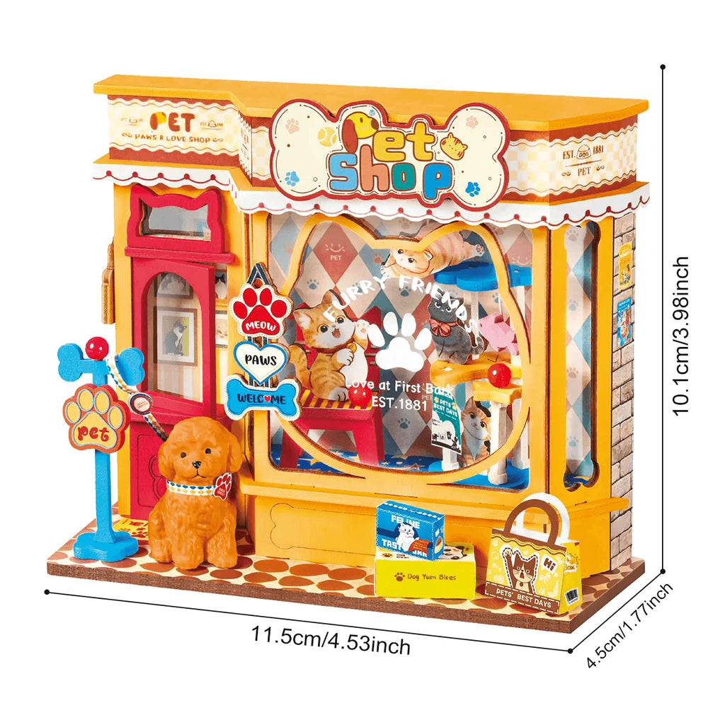 Tienda de mascotas - Armable de madera