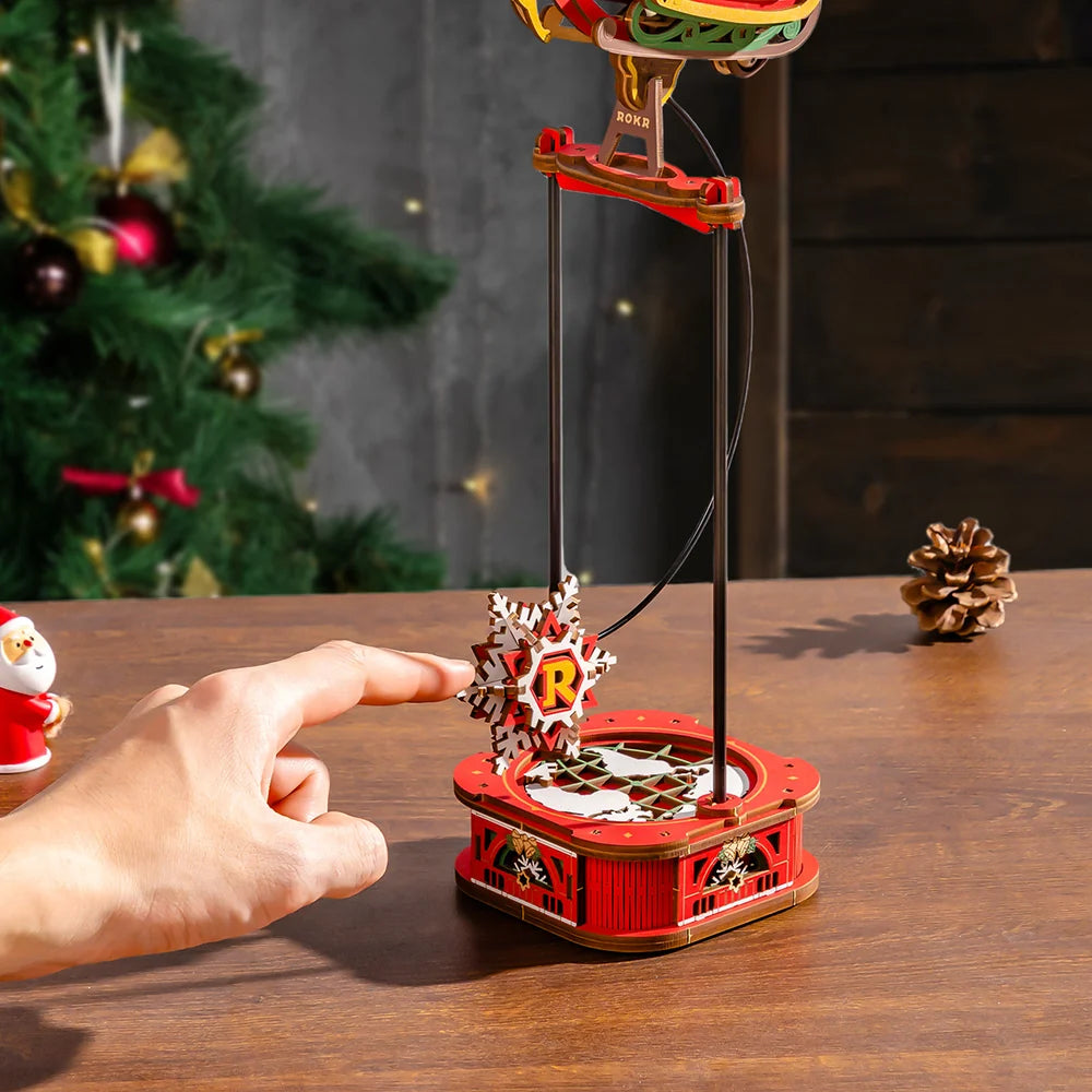 El Trineo Mágico de Papá Noel - Armable de mandera