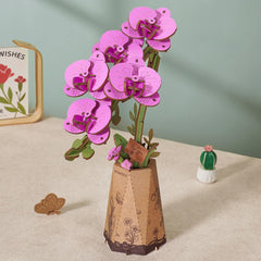 Orquídea Morada armable - DIY