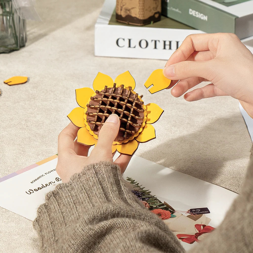 Ramo de Flores de Madera - Armable DIY