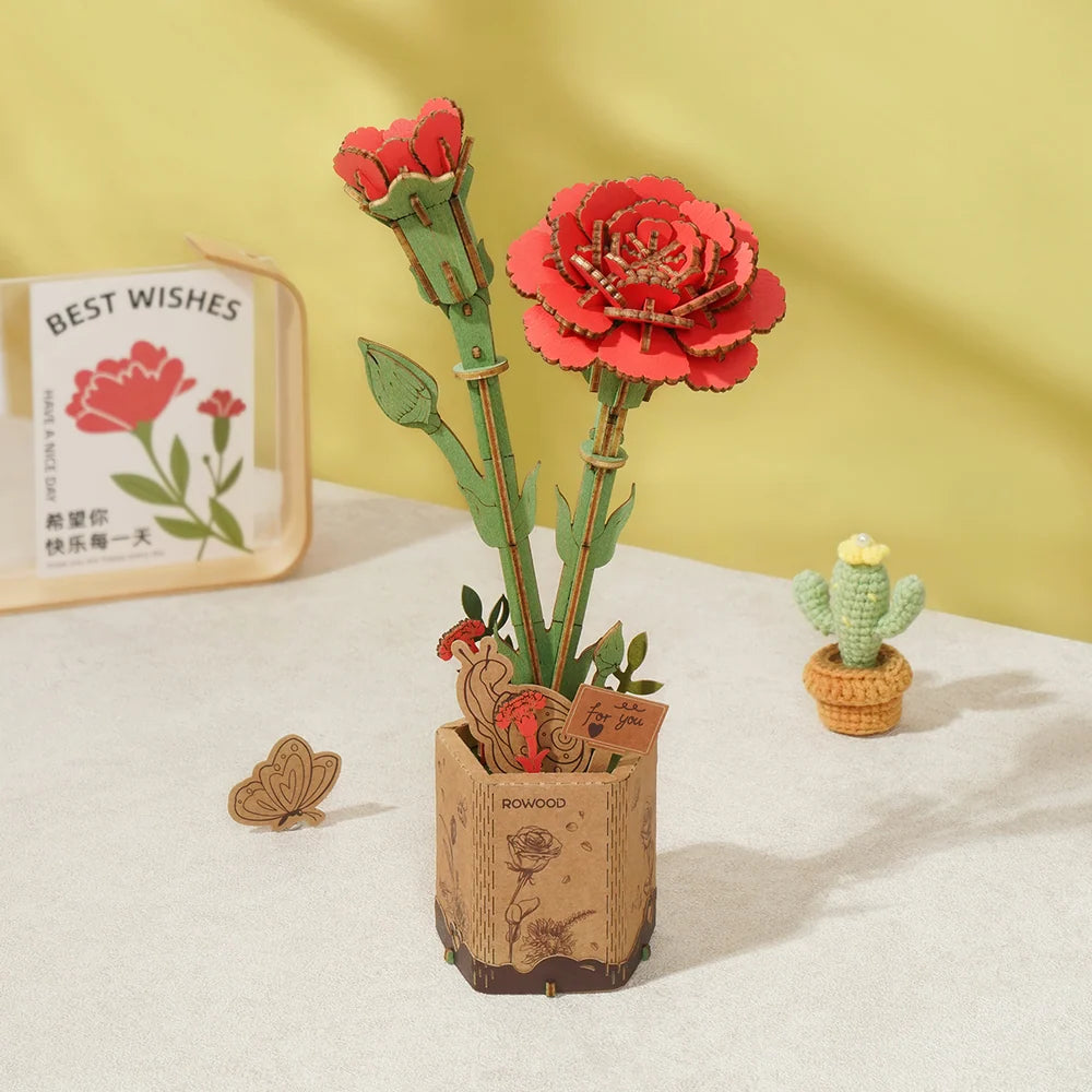 Ramo de Flores de Madera - Armable DIY