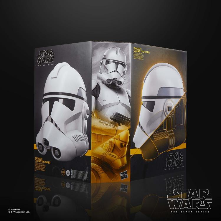 Casco Electrónico Phase II Clone Trooper  - The Black Series