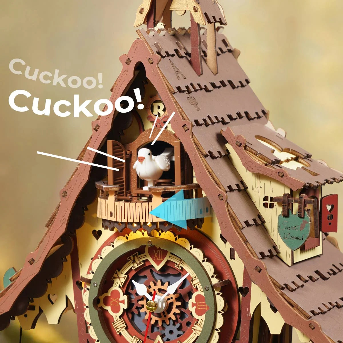 Reloj Cuckoo - Maqueta de madera