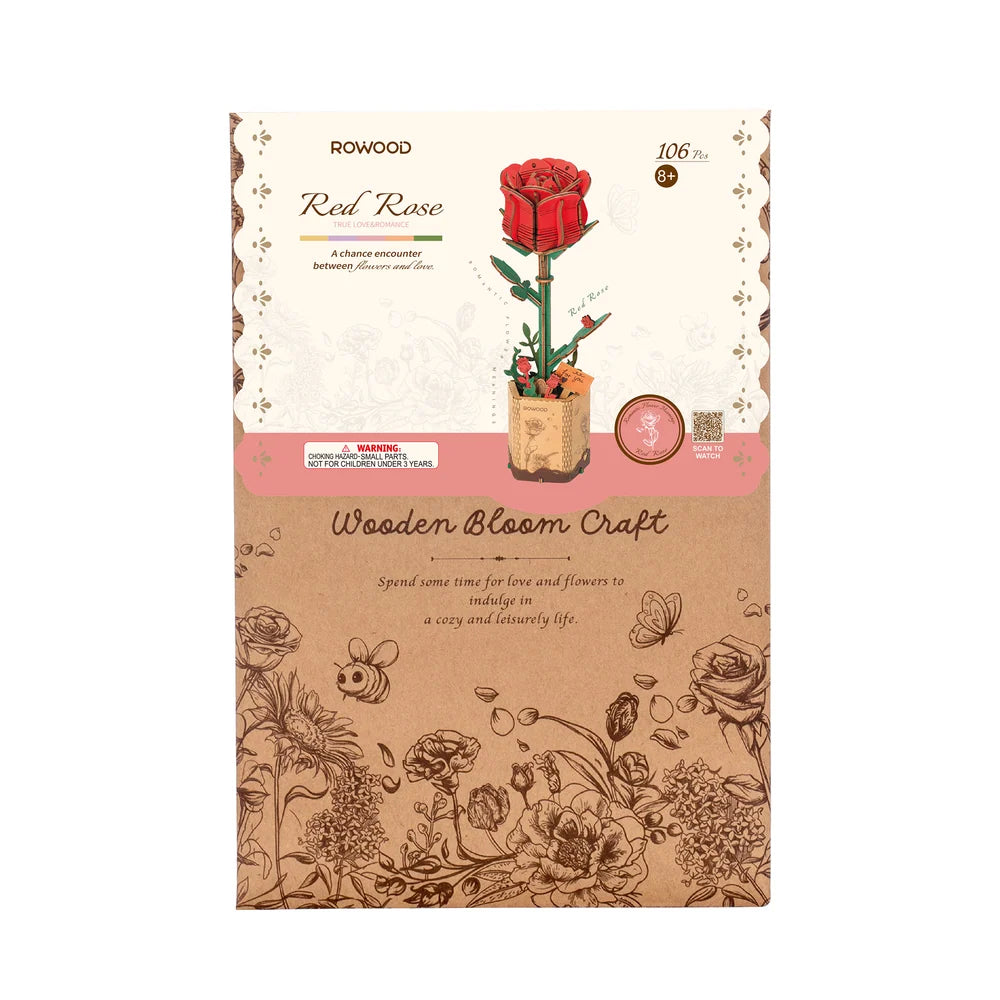 Rosa roja armable - DIY