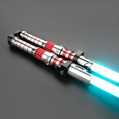 Dark Rey Staff Lightsaber doble