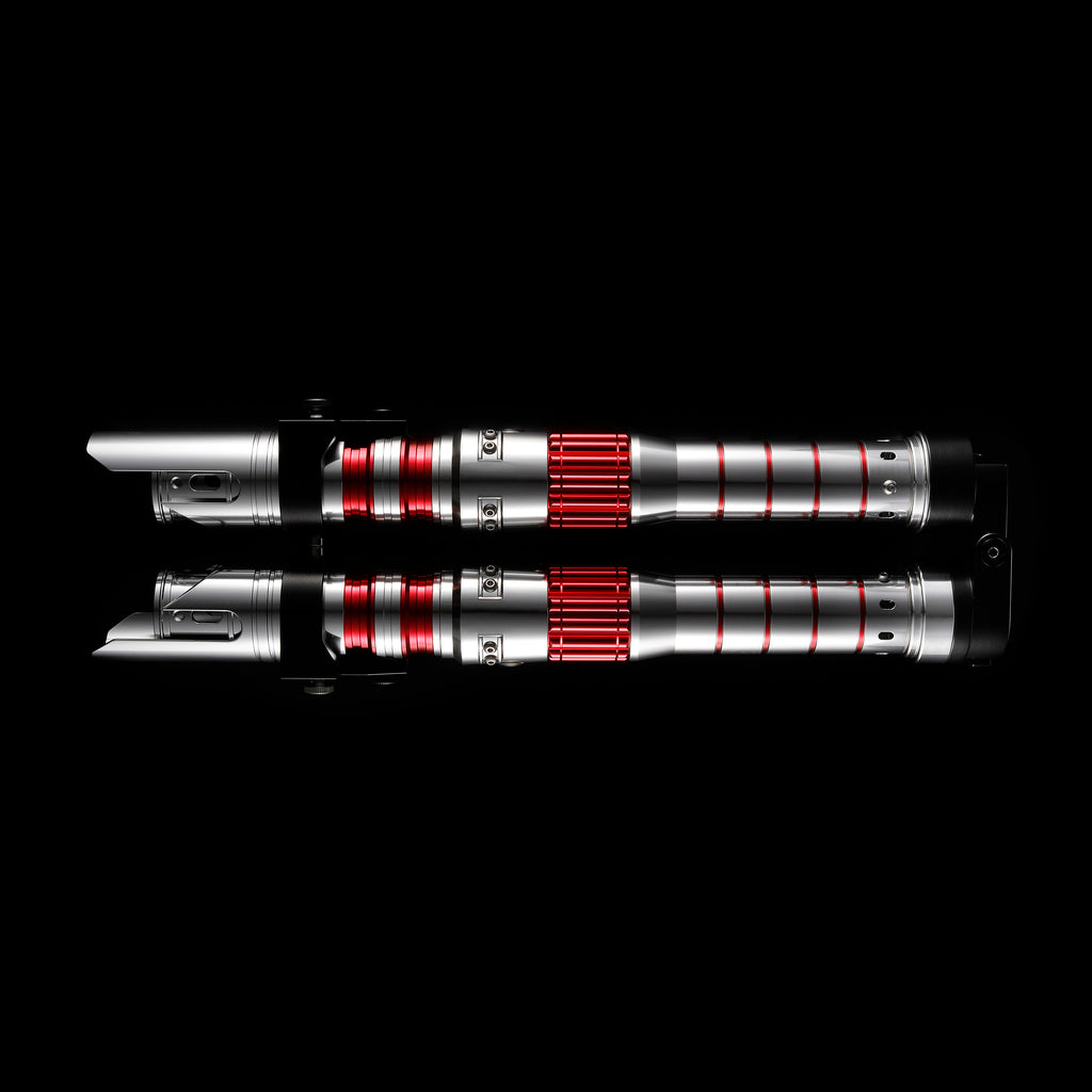 Dark Rey Staff Lightsaber doble