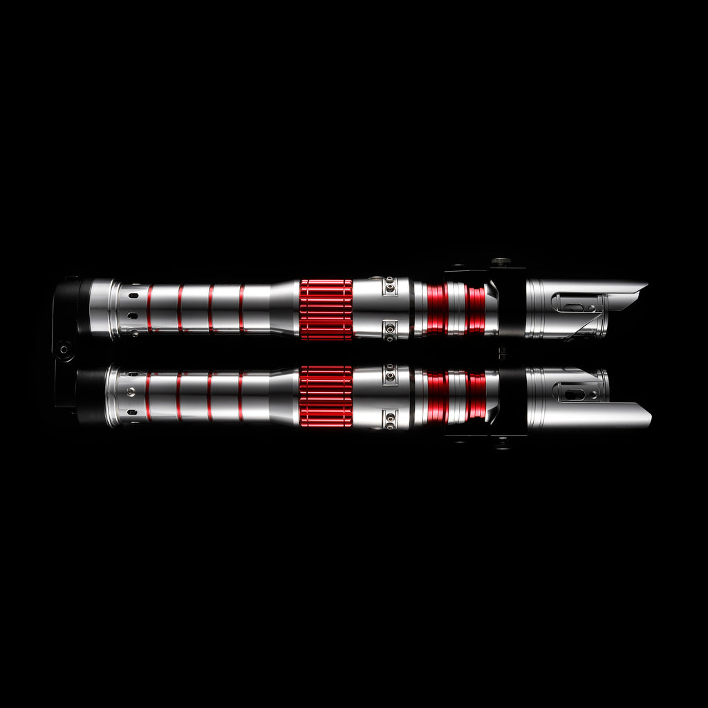 Dark Rey Staff Lightsaber doble